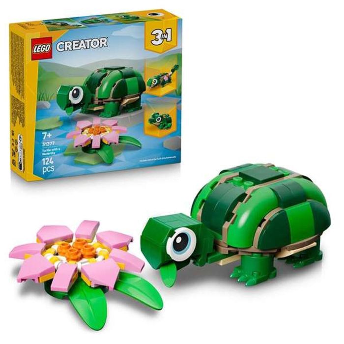Lego Juego de Construccion Tortuga Con Flor De Nenúfar Creator 6+ Años 2
