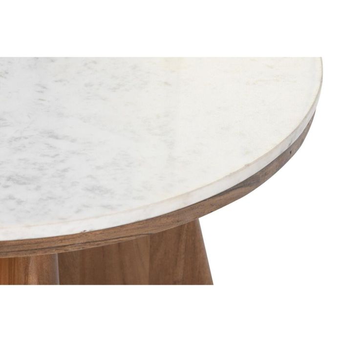 Mesa Centro Moderno DKD Home Decor Blanco Marron 70 x 43 x 70 cm 2 Mesa Centro Moderno DKD Home Decor Blanco Marron 70 x 43 x 70 cm 2