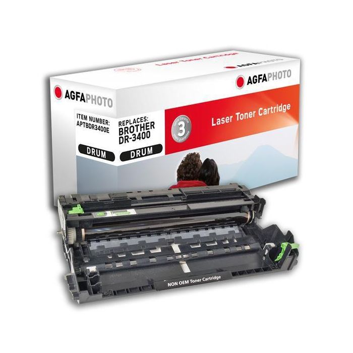 AgfaPhoto DR-3400 Tambor Compatible con Impresoras Brother - Alto Rendimiento 50.000 Páginas, Calidad Premium Garantizada AgfaPhoto DR-3400 Tambor Compatible con Impresoras Brother - Alto Rendimiento 50.000 Páginas, Calidad Premium Garantizada