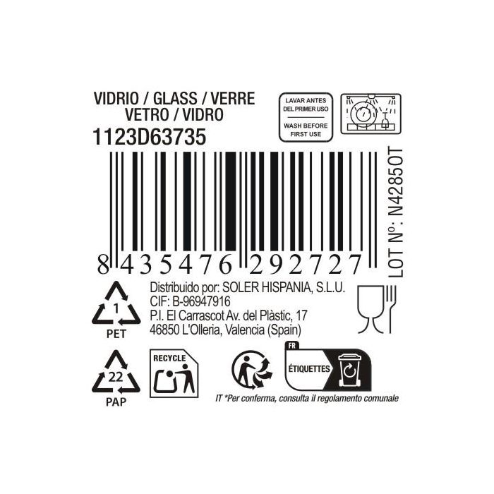 La Mediterranea Copa Brandy 170 ml Bois - Ø5x7.2x10.3 cm (72 Unidades) 5