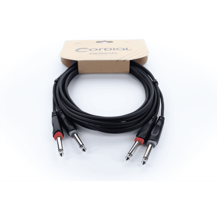Cable De Audio Doble Mono Jacks 3 M 2 Cable De Audio Doble Mono Jacks 3 M 2