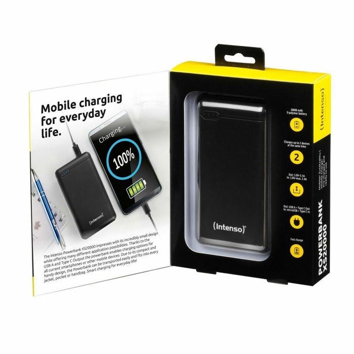Intenso Powerbank XS20000 20000 mAh Negro - Polímero de litio - Ref: 7313550 4 Intenso Powerbank XS20000 20000 mAh Negro - Polímero de litio - Ref: 7313550 4