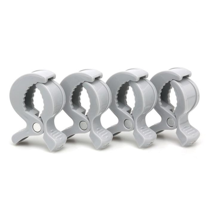 KioKids Pinzas para Muselinas Gris X4 2