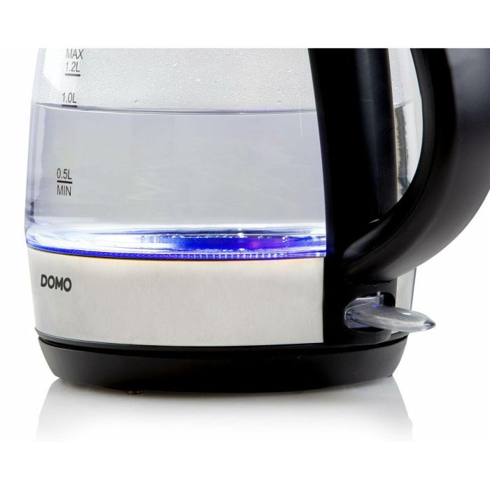 Hervidor DOMO DO9218WK Plateado Acero Inoxidable Cristal 2200 W 1,2 L 5 Hervidor DOMO DO9218WK Plateado Acero Inoxidable Cristal 2200 W 1,2 L 5