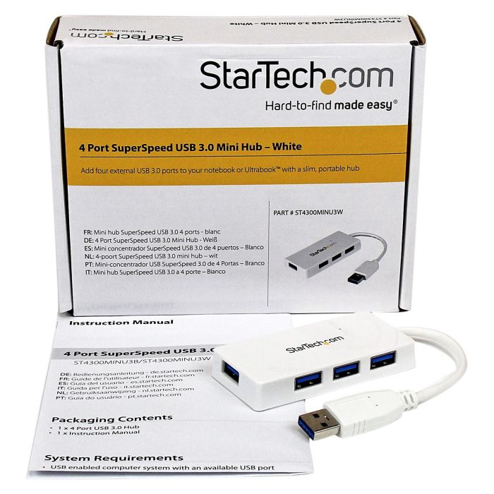 Hub USB Startech ST4300MINU3W 5