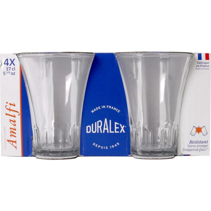 Duralex Set 4 Vasos Transparentes 17 cl Colección Amalfi (12 Cajas) 1