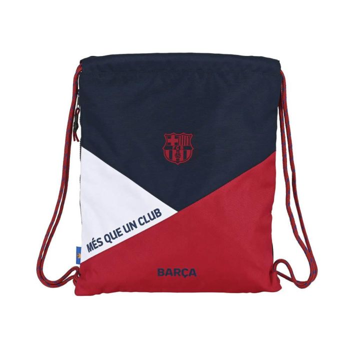 Bolsa Mochila con Cuerdas F.C. Barcelona Corporativa Azul Granate 35 x 40 x 1 cm