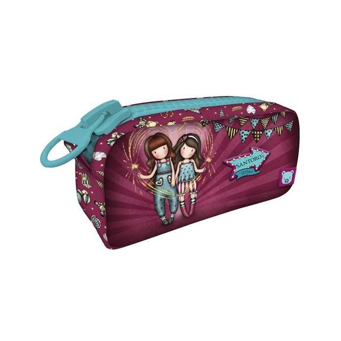 Neceser Escolar Gorjuss Fireworks Granate 21.5 x 10.5 x 7 cm Neceser Escolar Gorjuss Fireworks Granate 21.5 x 10.5 x 7 cm