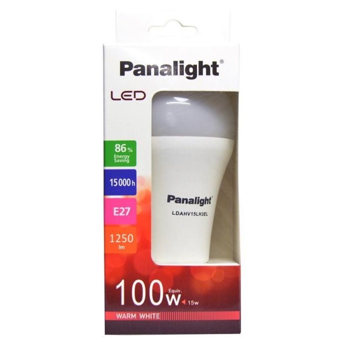 Lámpara Led Bulbo Frost E27 De 15W 3000K Pack De 4 PANASONIC-PANALIGHT LDAHV15LH3EL-4x 2