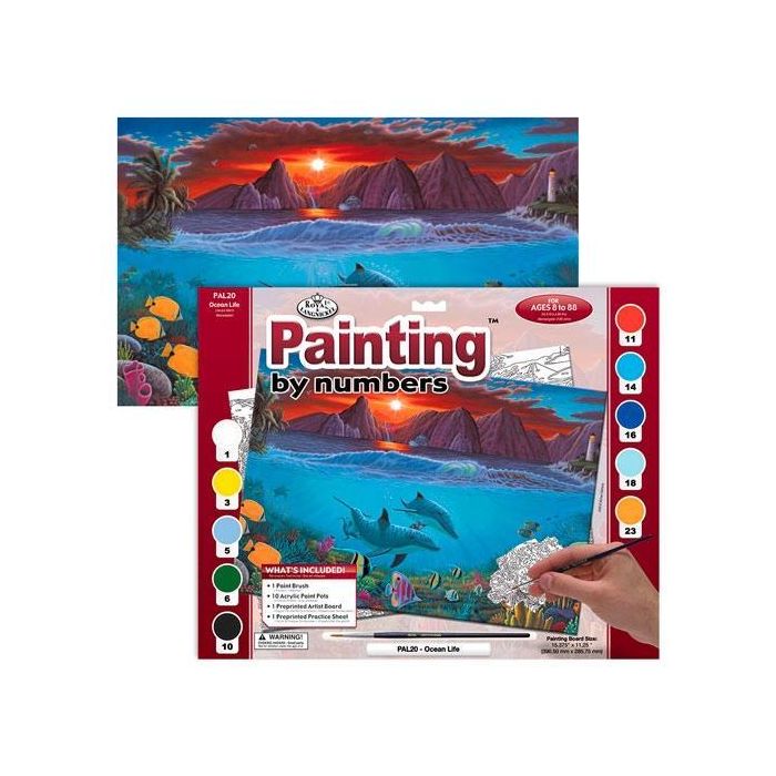 Royal Langnickel Pintura Por Números Adultos Lge "Vida Del Océano" Royal Langnickel Pintura Por Números Adultos Lge "Vida Del Océano"
