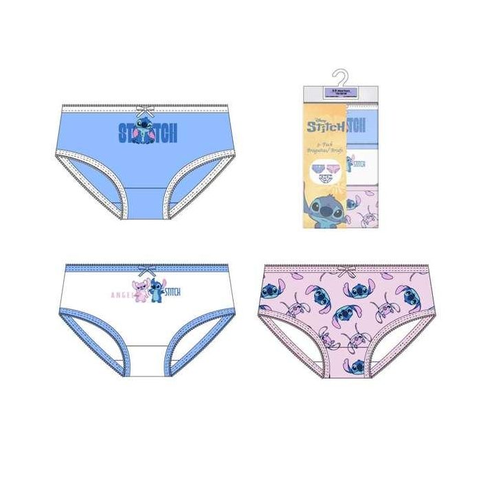 Cerdá Pack Braguitas Single Jersey 3 Piezas Stitch T04/05 - Modelos Surtidos para Niña Talla 4-5 Años 1 Cerdá Pack Braguitas Single Jersey 3 Piezas Stitch T04/05 - Modelos Surtidos para Niña Talla 4-5 Años 1