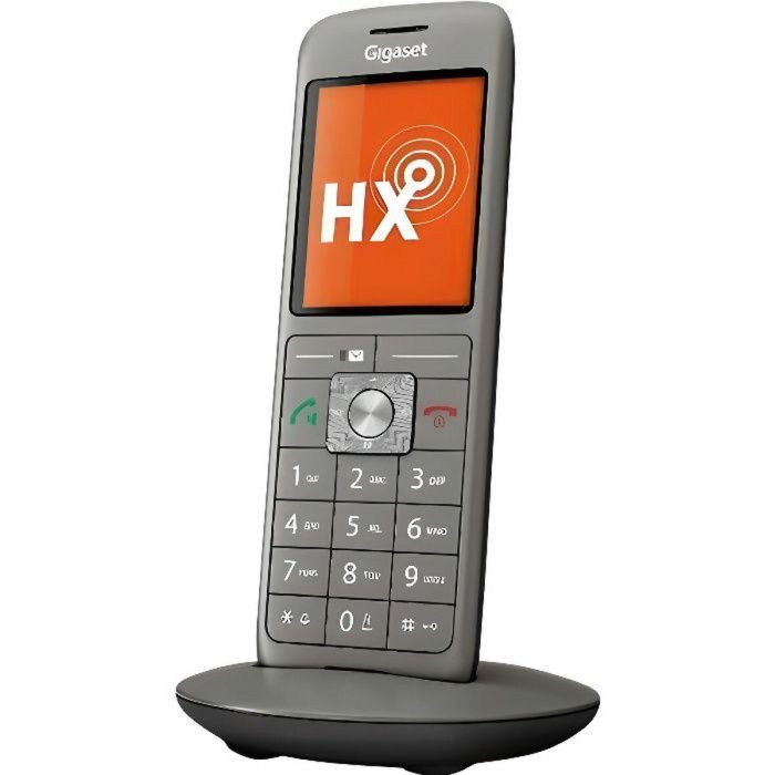 Gigaset Teléfono Fijo CL 660 HX - Pantalla a Color Retroiluminada 2.4', Directorio 400 Contactos, Conexión PC Micro USB, Diseñado y Fabricado en Alemania