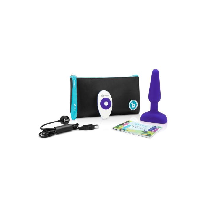 Plug anal con control remoto B-Vibe 05882530000 Morado 5 Plug anal con control remoto B-Vibe 05882530000 Morado 5