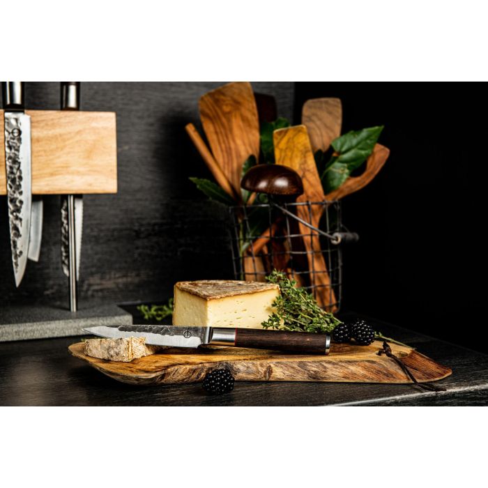 Cuchillo de cocina - FORJADO - SEBRA - Acero japonés 440C - Mango de madera de Dalbergia - L 12,5 cm 1