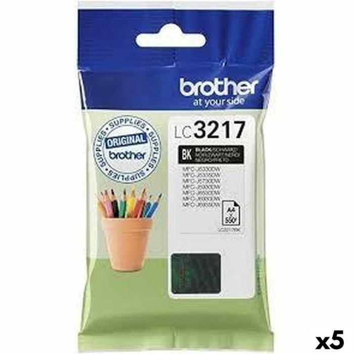 Cartucho de Tinta Original Brother MFCJ6530DW, MFCJ5730DW Negro (5 Unidades) Cartucho de Tinta Original Brother MFCJ6530DW, MFCJ5730DW Negro (5 Unidades)