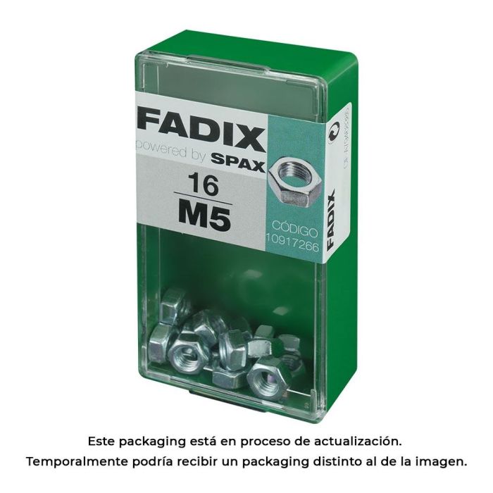 Fadix 10917266 Tuerca M5 Acero Cincado 16 Unid 0 Fadix 10917266 Tuerca M5 Acero Cincado 16 Unid 0