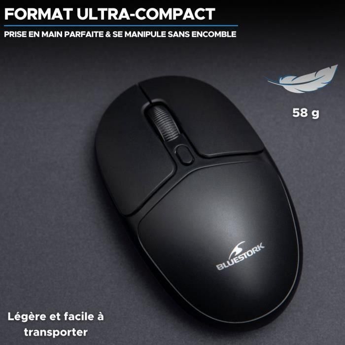 Ratón Inalámbrico - BLUESTORK - Office 25 - PC/MAC - Negro - Conexión 2,4 GHz - Batería de Larga Duración 3 Ratón Inalámbrico - BLUESTORK - Office 25 - PC/MAC - Negro - Conexión 2,4 GHz - Batería de Larga Duración 3
