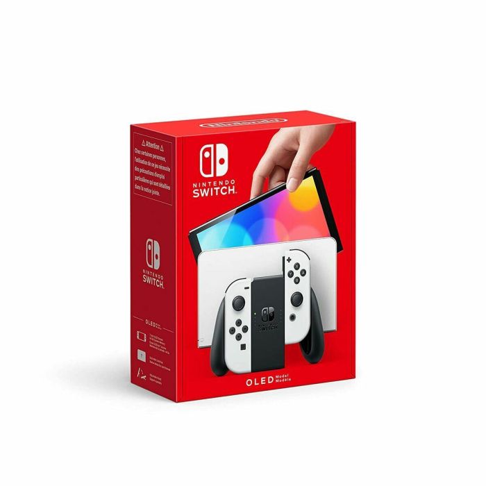 Nintendo Switch Versión OLED Blanca/ Incluye Base/ 2 Mandos Joy-Con 5 Nintendo Switch Versión OLED Blanca/ Incluye Base/ 2 Mandos Joy-Con 5