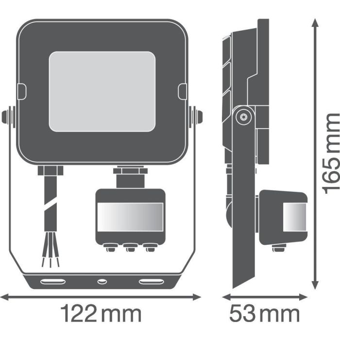 [LVE-4058075575264] Foco Proyector LED Ledvance 20W 1800Lm 3000K 100 x 100º IP65 Sensor 2