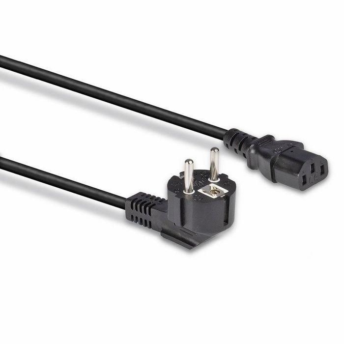 Lindy Cable de Alimentación 3m Schuko 2 Pines a IEC C13, Negro, para Conectar Dispositivos con Enchufe Europeo o Cargador Portátil 3
