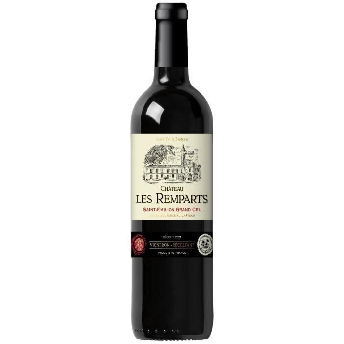 Château Les Remparts 2021 Saint-Emilion Grand Cru - Vino tinto Burdeos Château Les Remparts 2021 Saint-Emilion Grand Cru - Vino tinto Burdeos