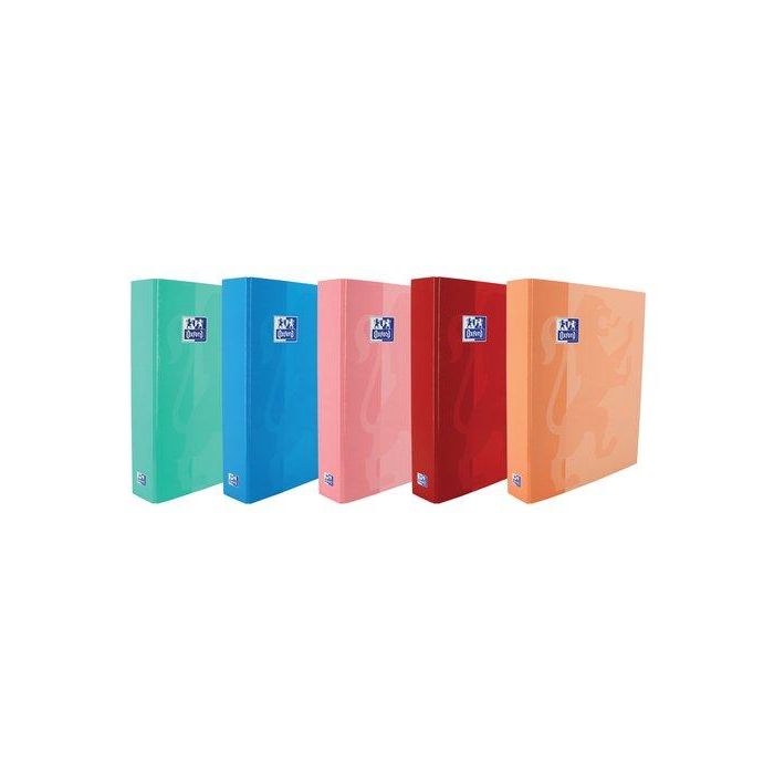 Carpeta De Anillas Oxford School Carton Forrado A4 4 An.Mixtas 25Mm Col.Sur.(5) 10 unidades