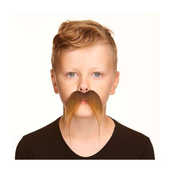 Bigote infantil rubio pelirrojo talla única Bigote infantil rubio pelirrojo talla única