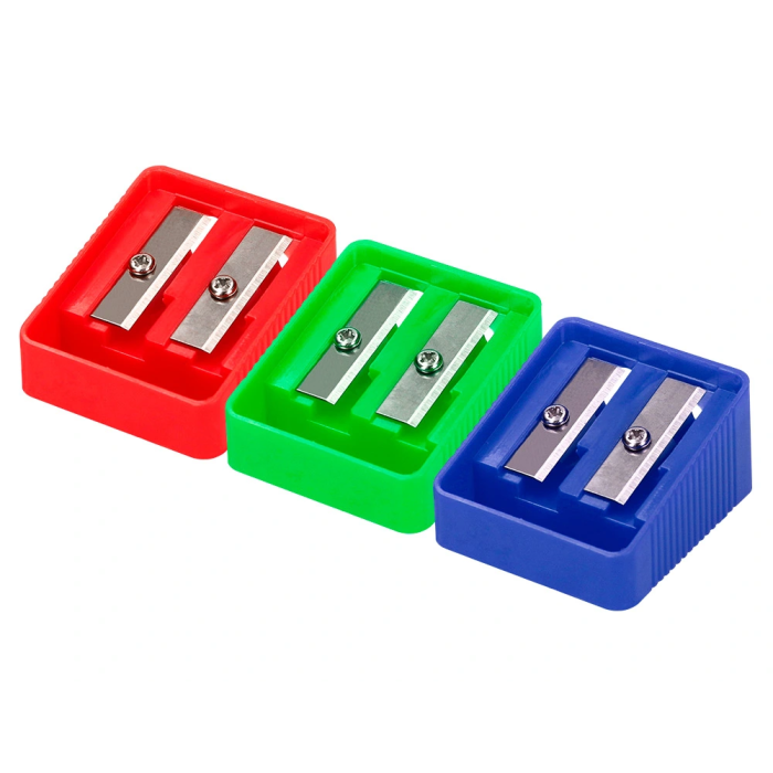 Liderpapel Sacapuntas Plástico 2 Usos Colores Surtidos 1