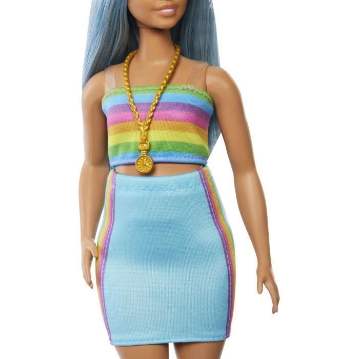 Muñeca Barbie Fashionista Top Arcoíris Hrh16 Mattel 4 Muñeca Barbie Fashionista Top Arcoíris Hrh16 Mattel 4