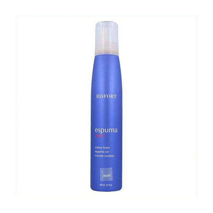 Risfort Espuma Color Negro 200 ml - Reaviva e intensifica el color y brillo del cabello