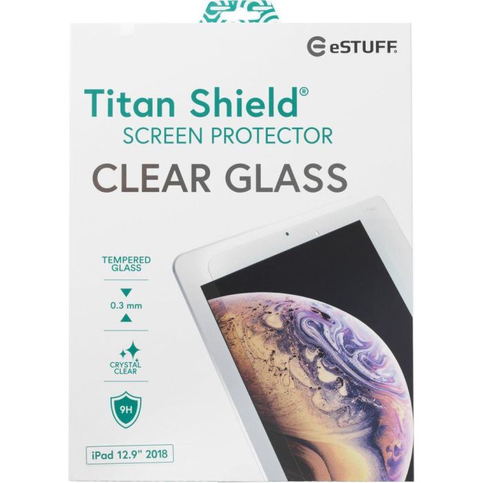 eSTUFF iPad Pro 12.9" 2018/2020/2021/2022 Screen Protector. Titan Shield® 1 eSTUFF iPad Pro 12.9" 2018/2020/2021/2022 Screen Protector. Titan Shield® 1