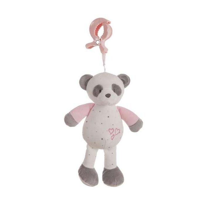 Pinza baby panda rosa sonajero 25cm