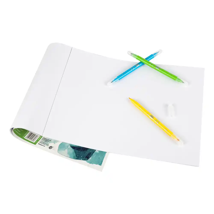 Liderpapel Bloc Dibujo Artístico Encolado DIN A2 120g/m2 24+6 Hojas 594x420mm Blanco 4