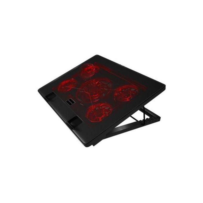 Soporte Refrigerante Mars Gaming MNBC2 para Portátiles hasta 17.3"/ Iluminación LED 3