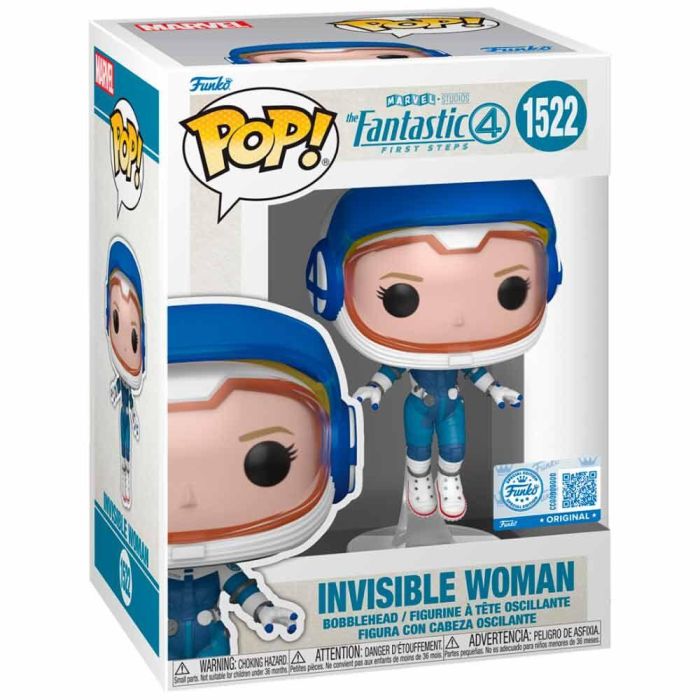 Funko Figura POP Marvel Los 4 Fantasticos Mujer invisible 9cm