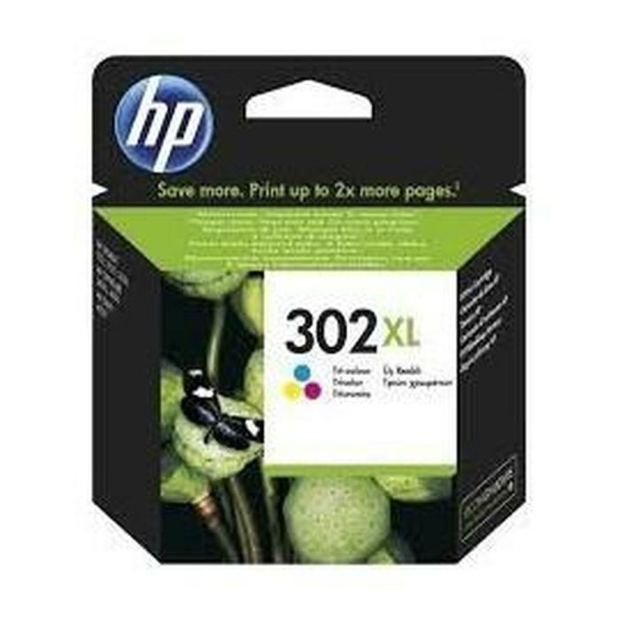 Cartucho de Tinta Original HP 302XL Tricolor (60 unidades) 1 Cartucho de Tinta Original HP 302XL Tricolor (60 unidades) 1