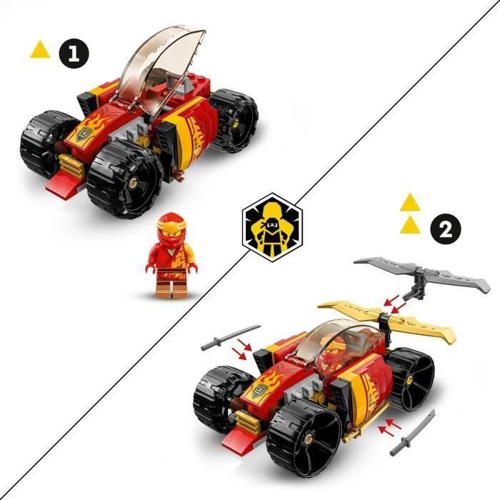 LEGO 71780 NINJAGO El Auto de Carreras Ninja de Kai-Evolution, Set de Construcción de Juguete 2 en 1 para Niños 4