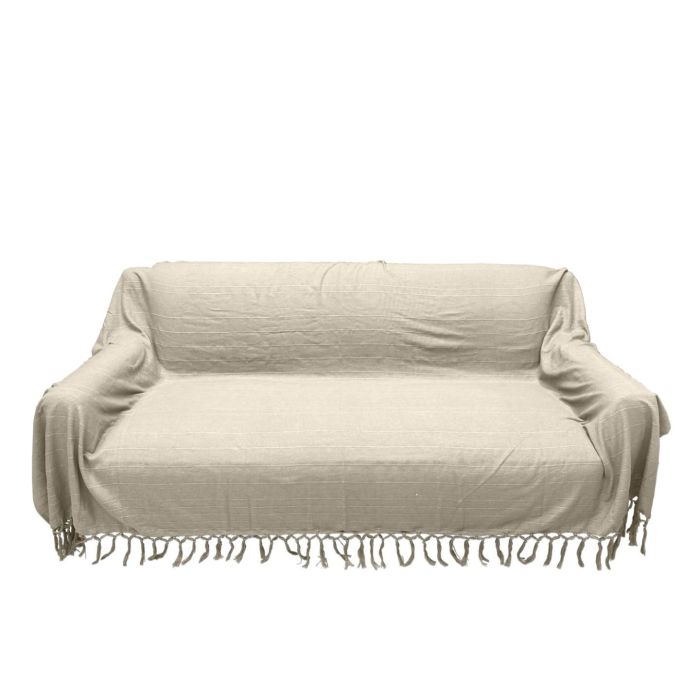 Plaid Urban DKD Home Decor Beige 260 x 240 cm (2 Unidades) Plaid Urban DKD Home Decor Beige 260 x 240 cm (2 Unidades)