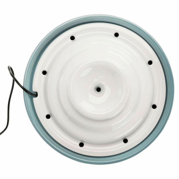 Trixie Fuente de Agua Cerámica Vital Falls 1,5 L Ø 22x13 cm Gasolina y Blanco para Perros y Gatos 9