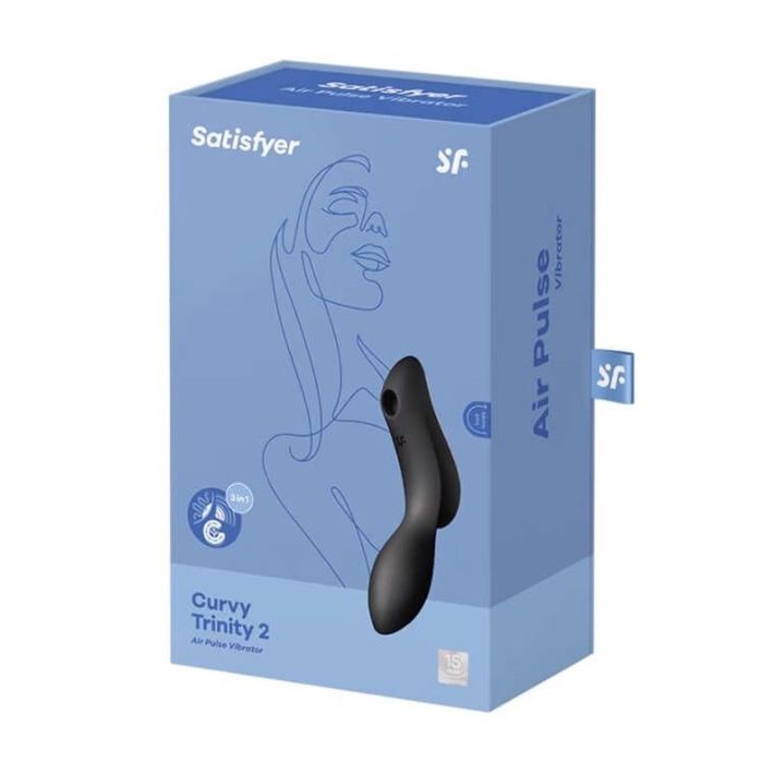 Satisfyer Curvy trinity 2 vibrador de aire negro negro