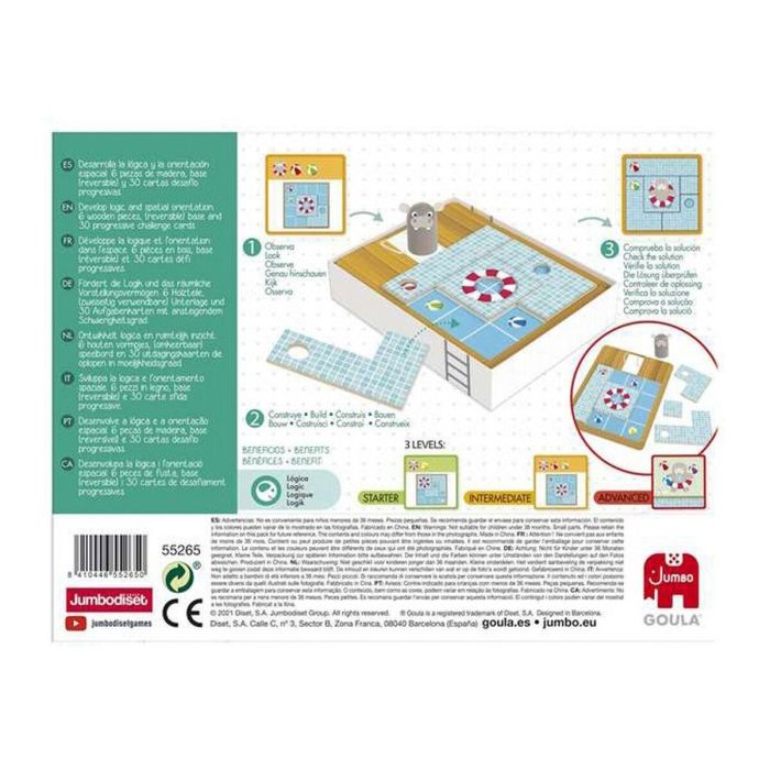 Juego hippos pool de madera desarolla la logica y la orientación. goula 6 Juego hippos pool de madera desarolla la logica y la orientación. goula 6