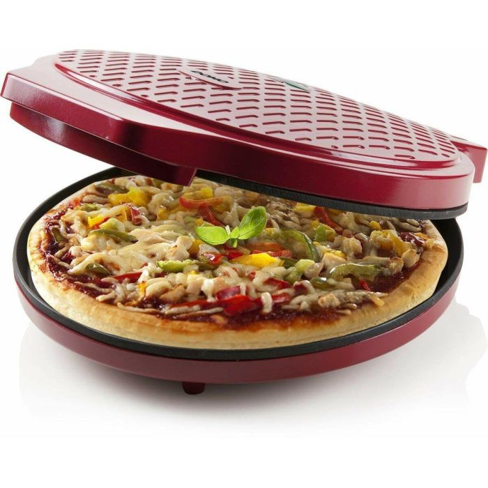 Domo Horno de Pizza Eléctrico DO9177PZ Rojo 1450W Diámetro 30 cm Ideal para Pizzas Tortillas Quiches 2 Domo Horno de Pizza Eléctrico DO9177PZ Rojo 1450W Diámetro 30 cm Ideal para Pizzas Tortillas Quiches 2