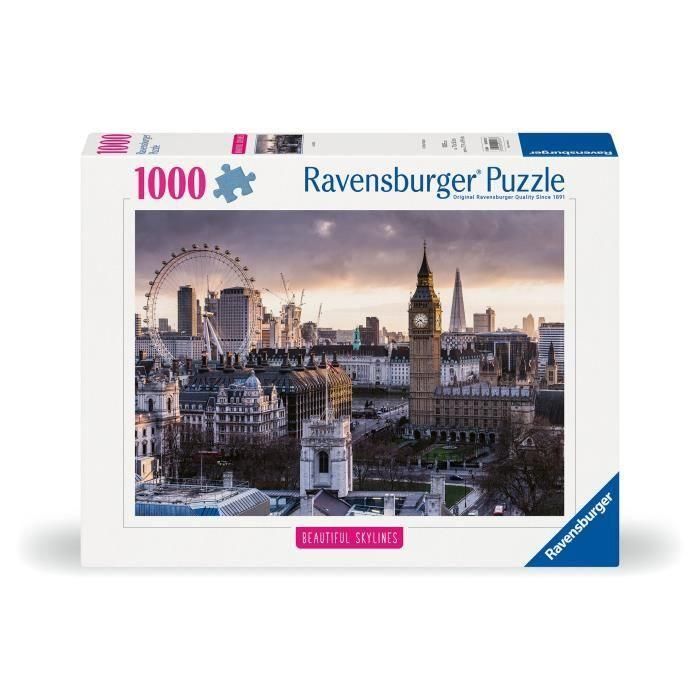 Ravensburger RAV1740593139635 Rompecabezas de 1000 piezas La ciudad para adultos y niños