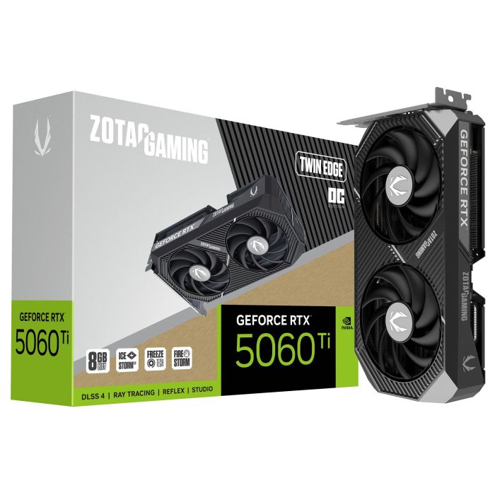 ZOTAC RTX 5060 Ti Twin Edge OC NVIDIA GeForce 8 GB GDDR7 PCI Express x8 5.0 7