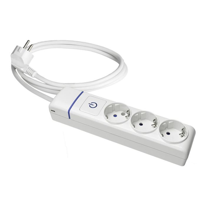 Solera 8013pil Base múltiple 3 tomas con interruptor luminoso, cable 1.5 m, 16A 250V, Serie Ion 0 Solera 8013pil Base múltiple 3 tomas con interruptor luminoso, cable 1.5 m, 16A 250V, Serie Ion 0