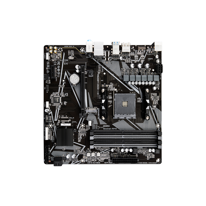 Gigabyte A520M DS3H V2 (rev. 1.0) Zócalo AM4 micro ATX 2 Gigabyte A520M DS3H V2 (rev. 1.0) Zócalo AM4 micro ATX 2