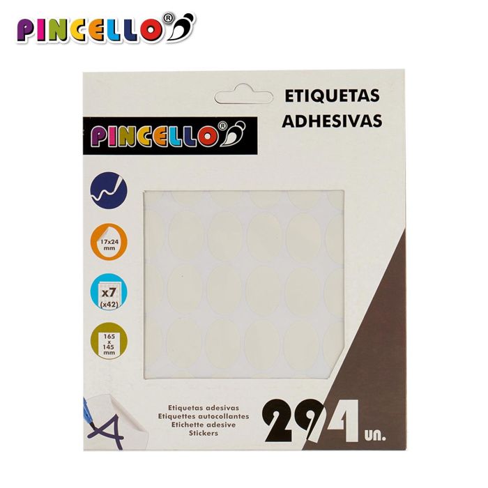 Etiquetas Adhesivas 17X24Mm Oval 7 Pags Pincello (120 Unidades) 1 Etiquetas Adhesivas 17X24Mm Oval 7 Pags Pincello (120 Unidades) 1