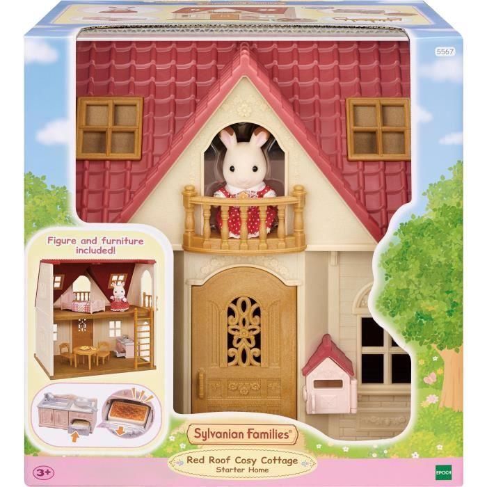 Sylvanian Families 5567 Playset Casa de Campo Renovada, Incluye 1 Figura y 10 Accesorios, Edad Recomendada +3 Años 2