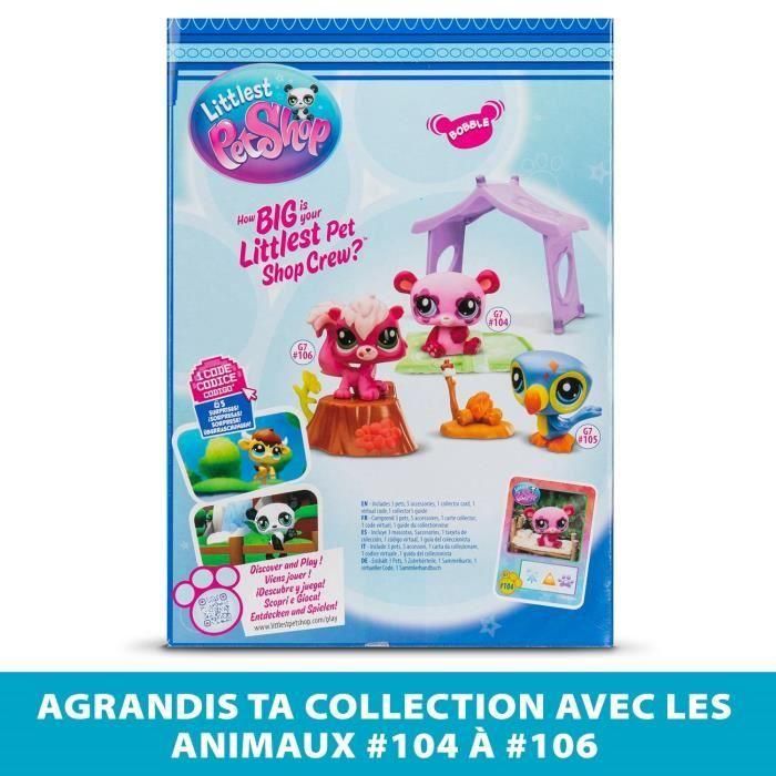Pack temático 3 Mascotas - BANDAI - Littlest Pet Shop Camping - Animales y accesorios 3 Pack temático 3 Mascotas - BANDAI - Littlest Pet Shop Camping - Animales y accesorios 3