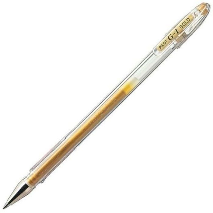 Bolígrafo Roller Pilot G-1 Dorado 0,4 mm (12 Unidades) 1 Bolígrafo Roller Pilot G-1 Dorado 0,4 mm (12 Unidades) 1